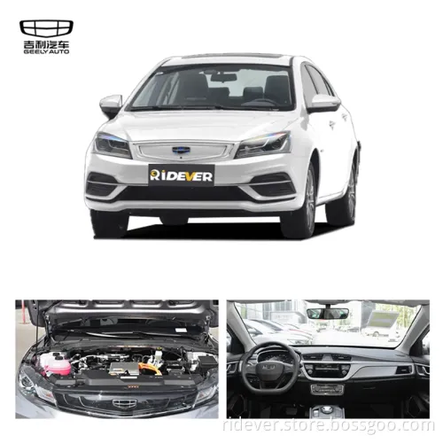Ridever Geely EV500 2021 400km 500km Range Sedan 62kwh 52kwh Battery New Energy Vehicle 0km Electric Used Car
